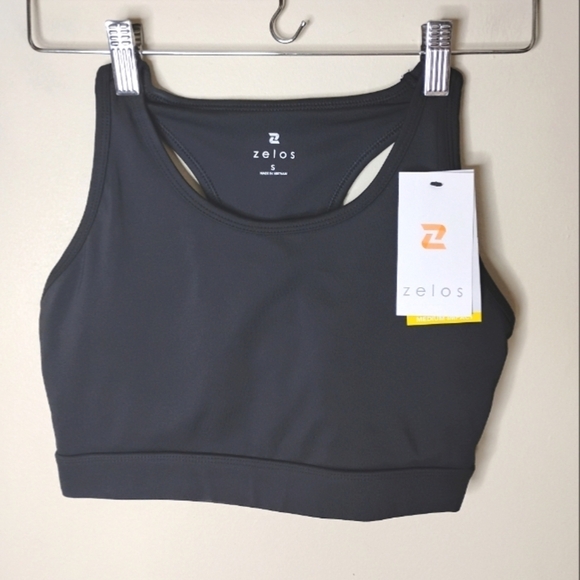 Zelos Sports Bra Black & Blue Set of 2 Medium Impact Size Small NWT - Picture 2 of 11